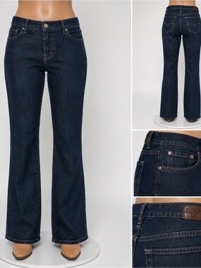 Riders by Lee No Gap Waist Boot Cut Jeans Women’s Size 10M Dark Wash